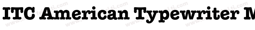 ITC American Typewriter Medium字体转换